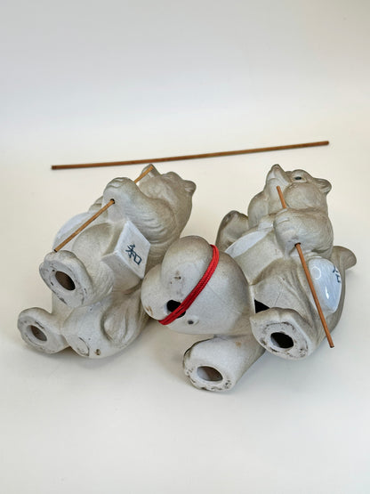 FT302 - Shigaraki-yaki Tanuki Figurine Set 夫婦和合