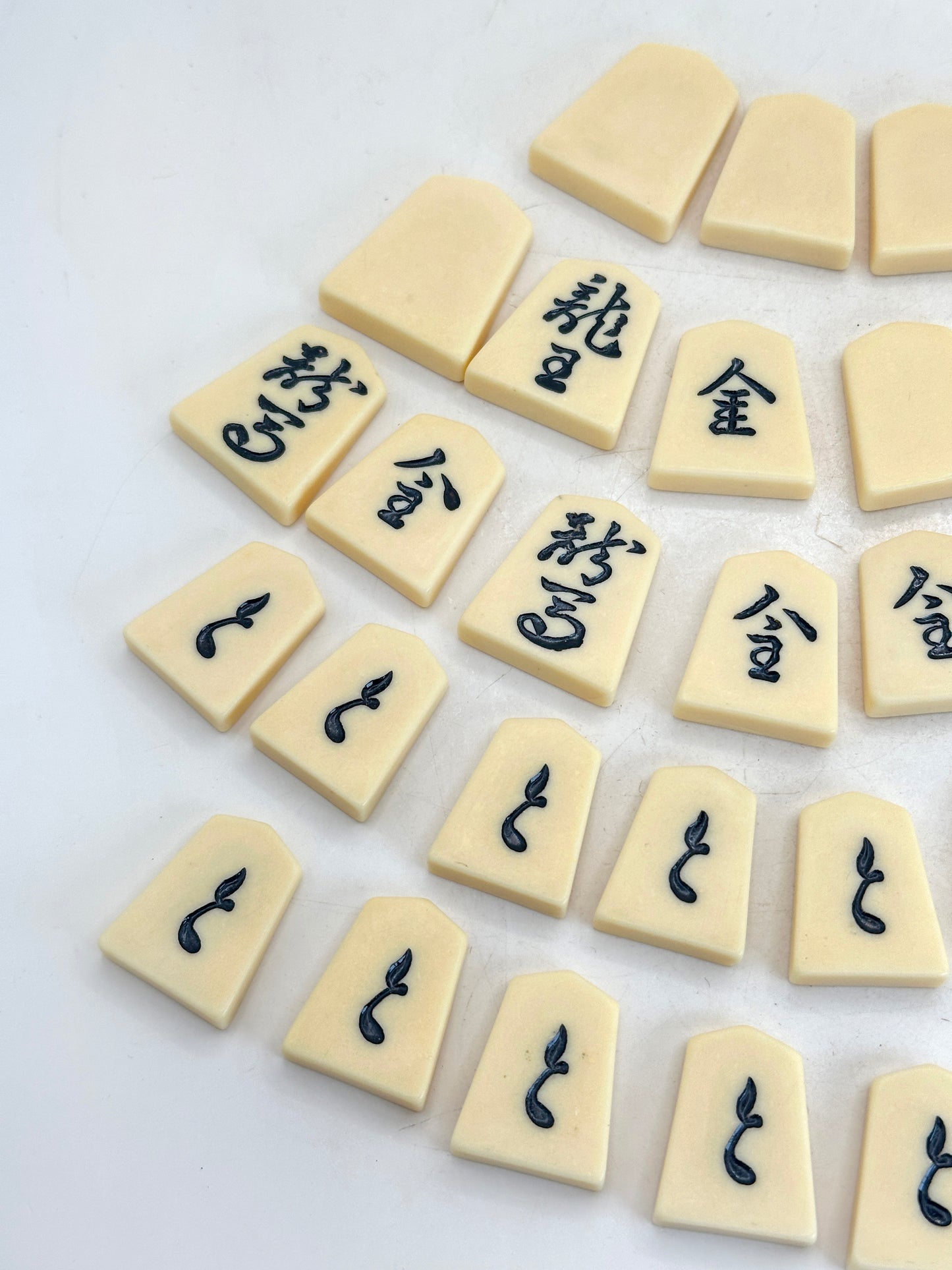 FT433 - Antique Japanese Shogi Chess Piece Set 御將棋駒