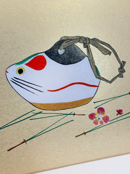 SHP223 - Shikishi pintado a mano de Nogomi Ningyō (muñeca Nogomi)