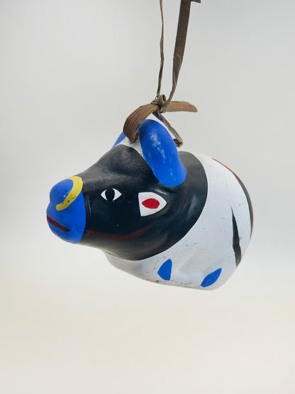CB147 - Dorei Cow Clay Bell of Nogomi Ningyō のごみ人形