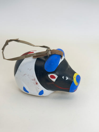 CB147 - Dorei Cow Clay Bell of Nogomi Ningyō のごみ人形