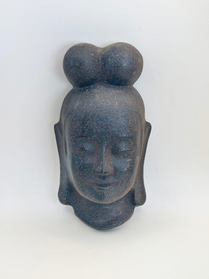 FT304 - Vintage Cast Iron Mask of Chūgū-ji 中宮寺