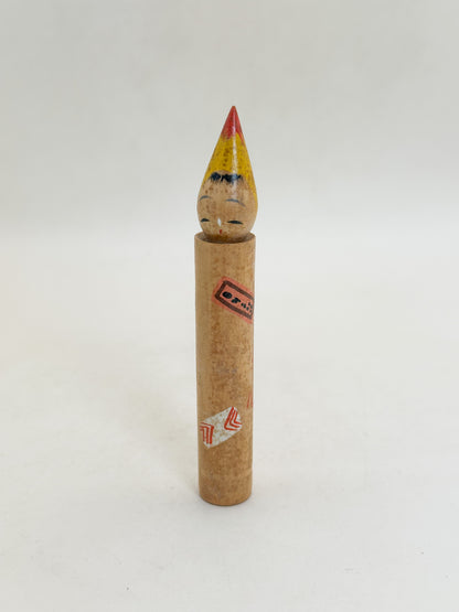 K10267 - Folk craft Candle Kokeshi 火の用心