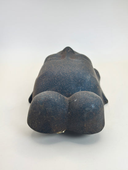 FT304 - Vintage Cast Iron Mask of Chūgū-ji 中宮寺