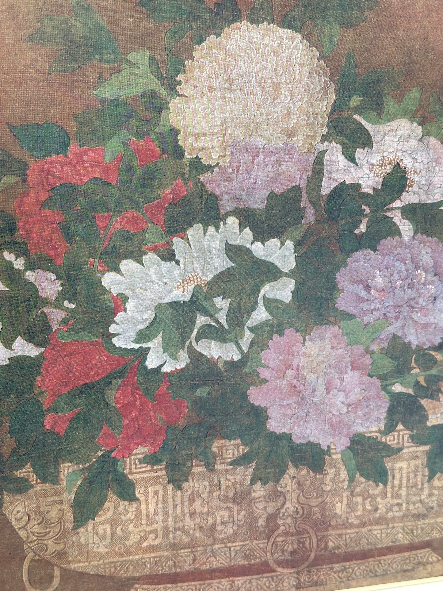 SHP296 - Shikishi Print of Peony Painting 牡丹図