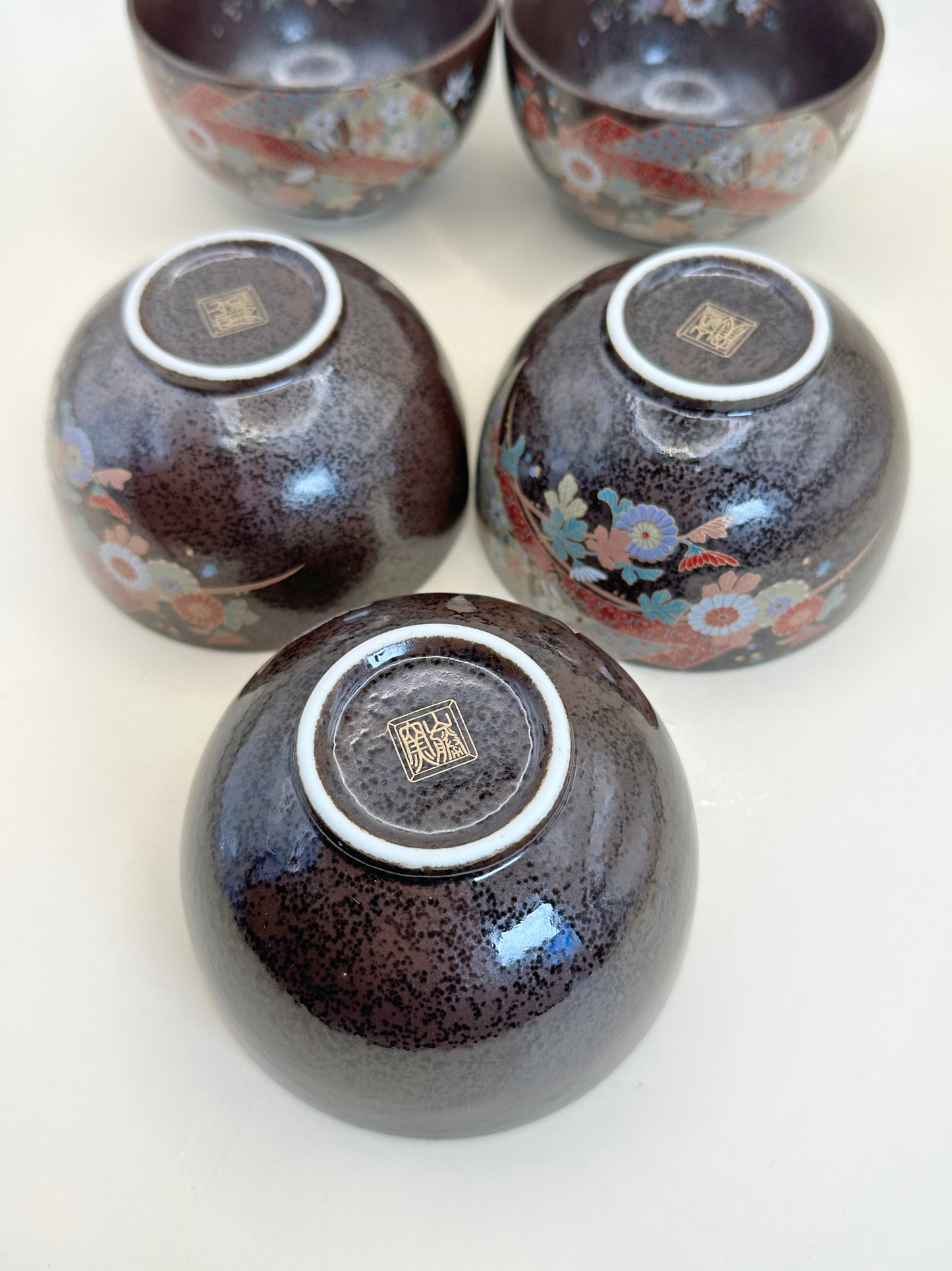 TB153 - Set de 5 tasses à thé Mino-yaki 美濃焼