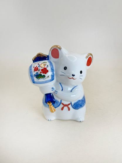 FT436 - Zodiac Rat figurine by Yakushigama 薬師窯