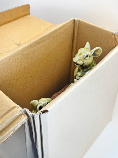 FT309 - Shigaraki-yaki Zodiac Rat Figurine by Tōsen 信楽焼