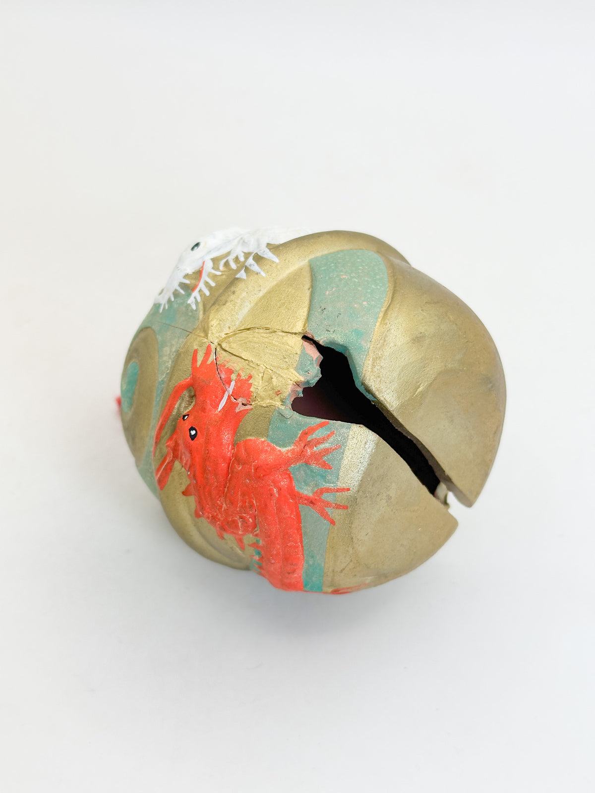 CB339 - Kyō Ningyō Dorei Clay Bell Dragon 京人形