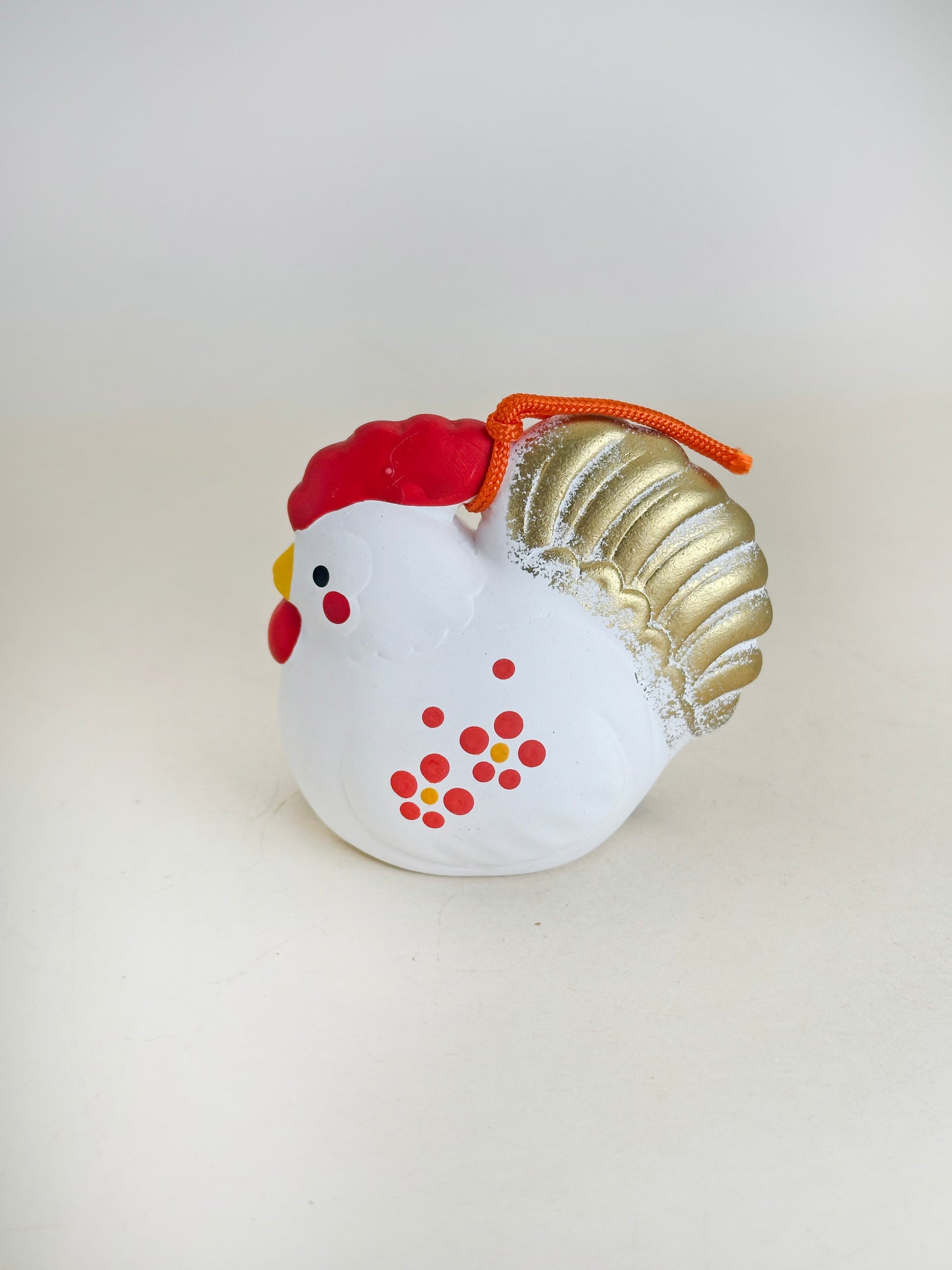 CB254 - Rooster Dorei Clay Bell by Yakushigama 薬師窯