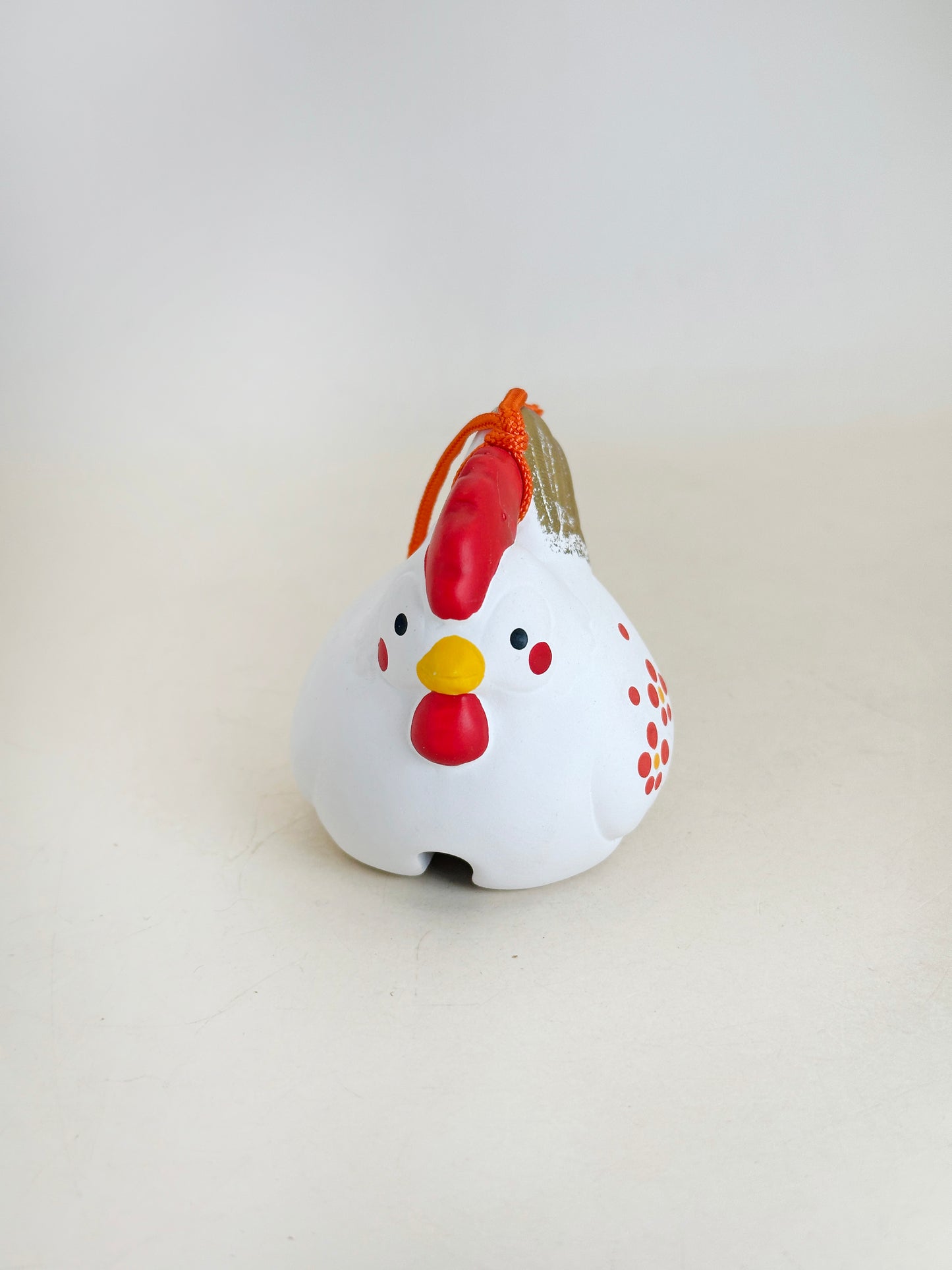 CB254 - Rooster Dorei Clay Bell by Yakushigama 薬師窯