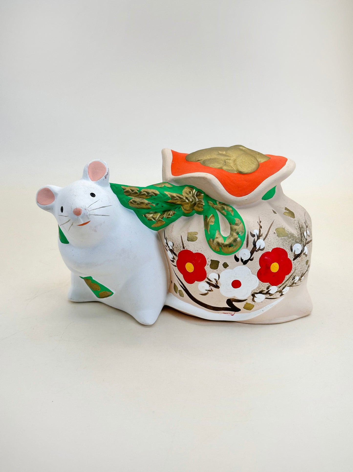 CB157 - Japan Dorei Clay Bell of Rat 鼠 土鈴