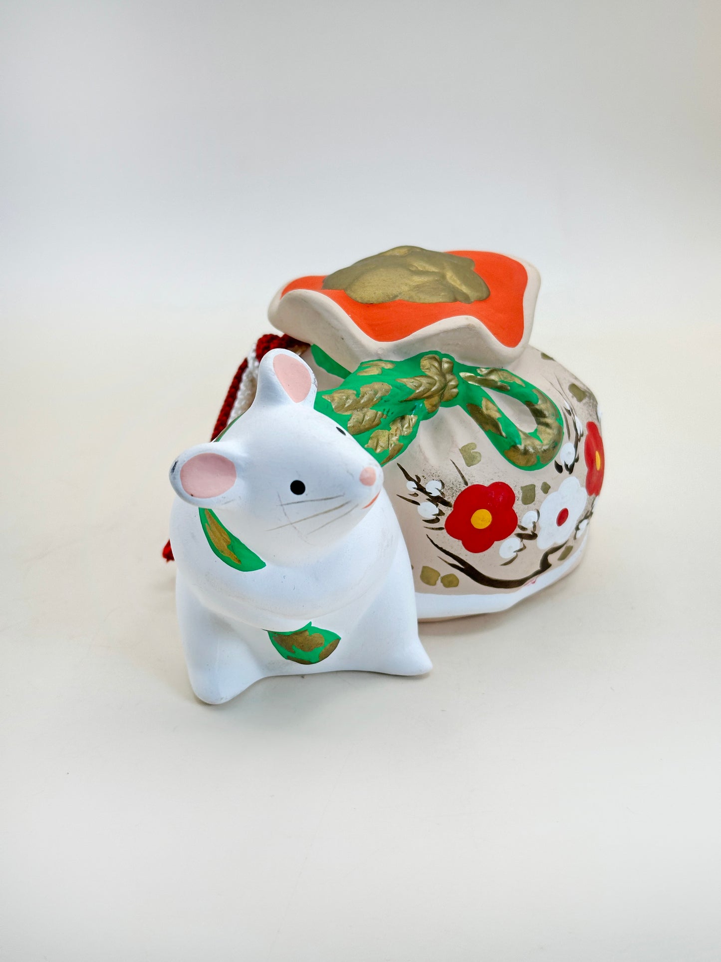 CB157 - Japan Dorei Clay Bell of Rat 鼠 土鈴