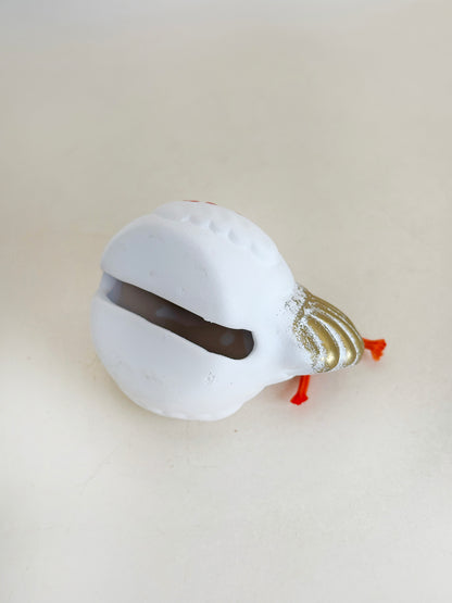 CB254 - Rooster Dorei Clay Bell by Yakushigama 薬師窯