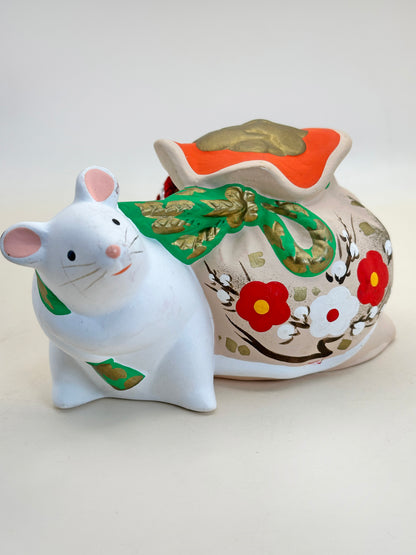 CB157 - Japan Dorei Clay Bell of Rat 鼠 土鈴
