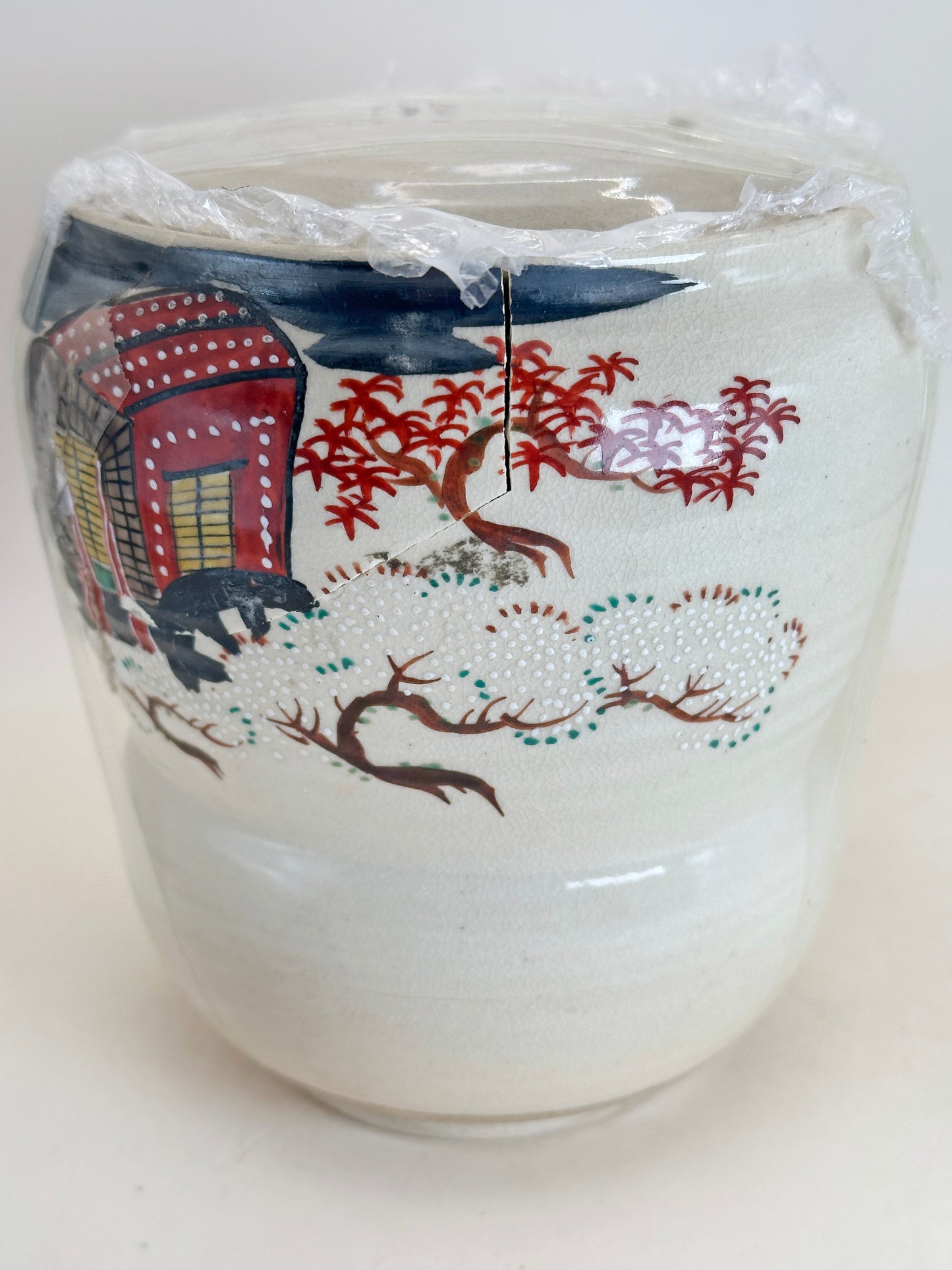TC100 -  Kiyomizu-yaki mizusashi for Kintsugi
