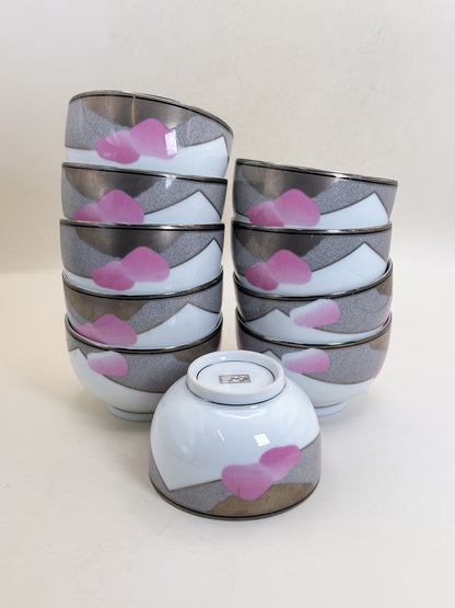 TB430 - Noritake “風光” Tea Cups set ノリタケ