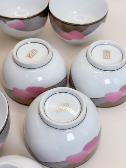 TB430 - Noritake “風光” Tea Cups set ノリタケ