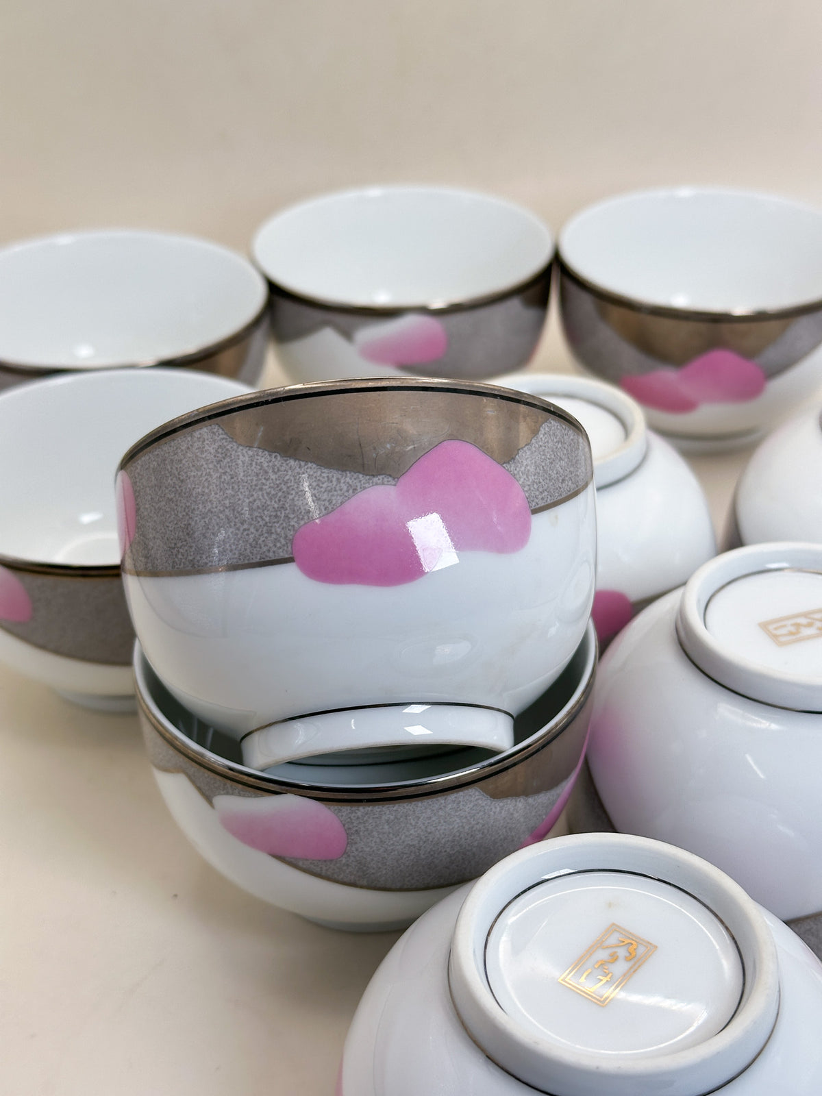 TB430 - Noritake “風光” Tea Cups set ノリタケ