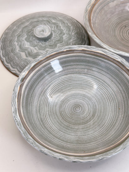 TB455 - Karatsu Lidded Bowls 唐津