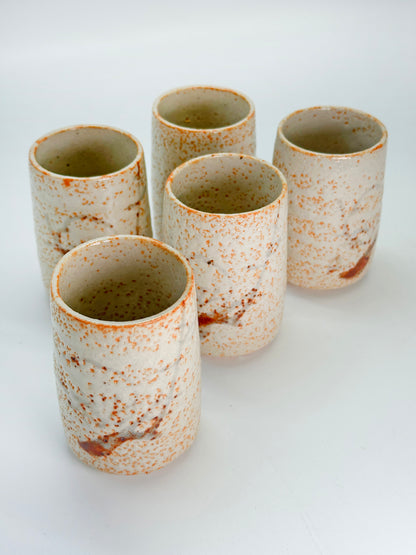 TB274 - Shino-yaki  yunomi tea cups 志野焼