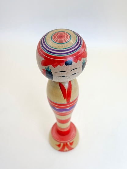 K18133 - Yajiro Kokeshi by Yoshitaro Niiyama 新山吉太郎