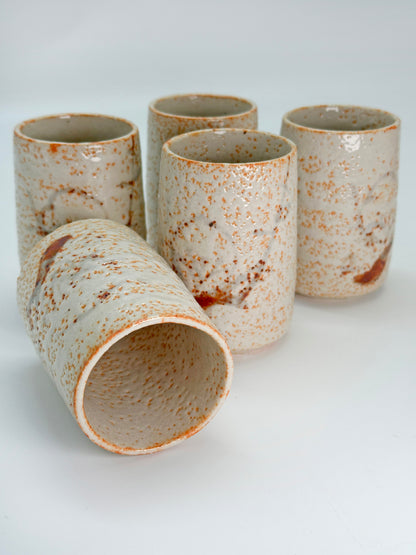 TB274 - Shino-yaki  yunomi tea cups 志野焼