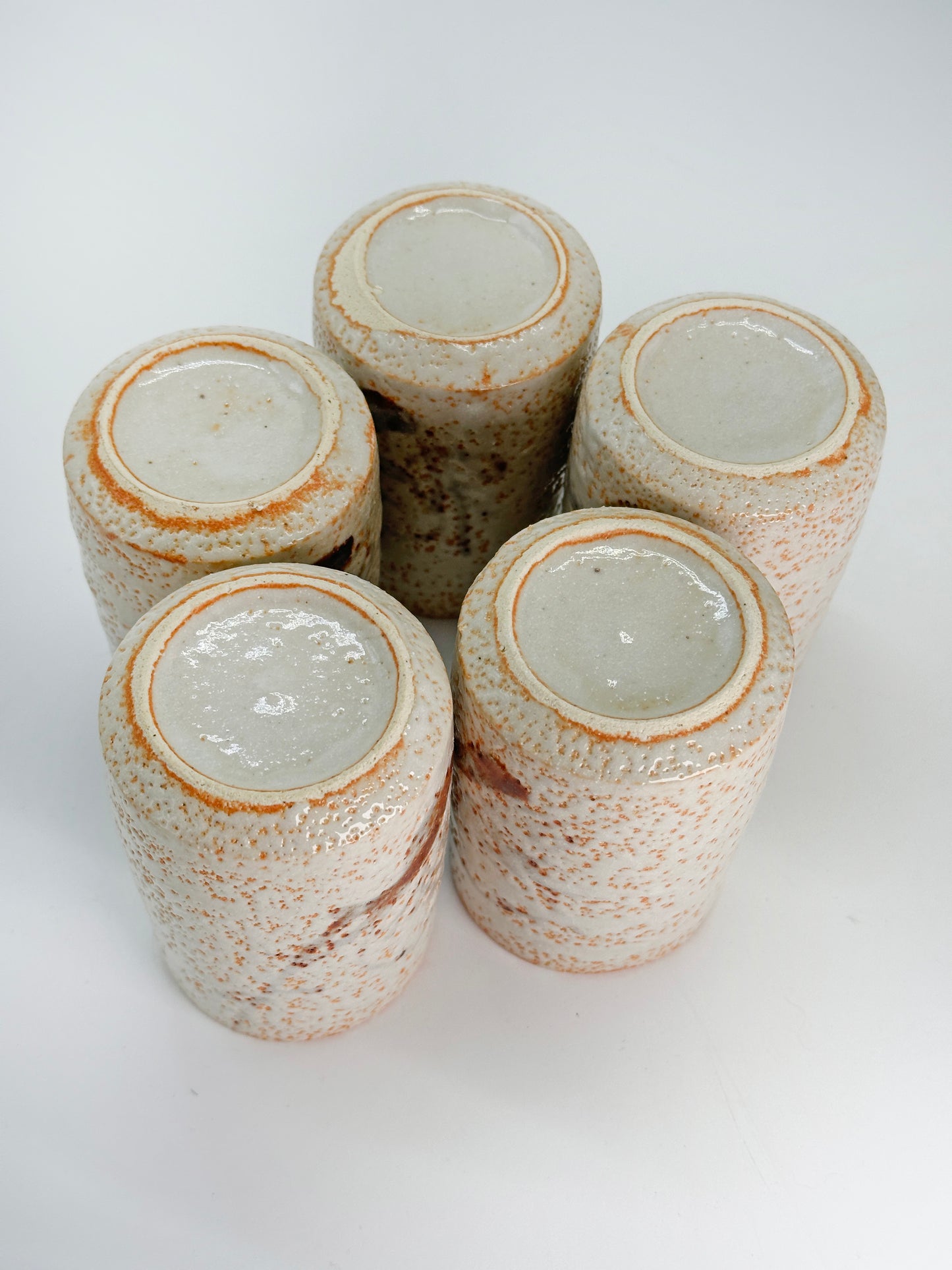 TB274 - Shino-yaki  yunomi tea cups 志野焼