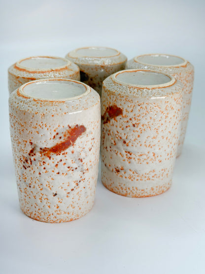 TB274 - Shino-yaki  yunomi tea cups 志野焼