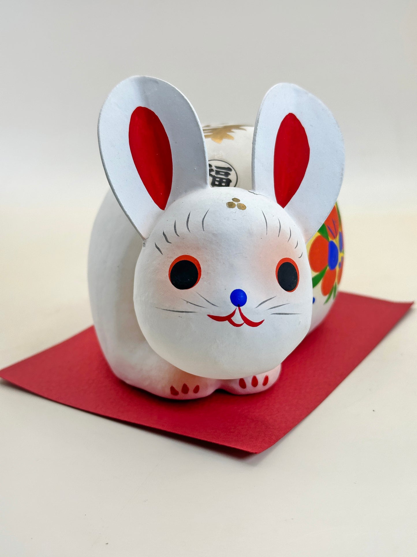 FT315 - Aizu Hariko Usagi – Papier-Mâché Rabbit 会津武家屋敷