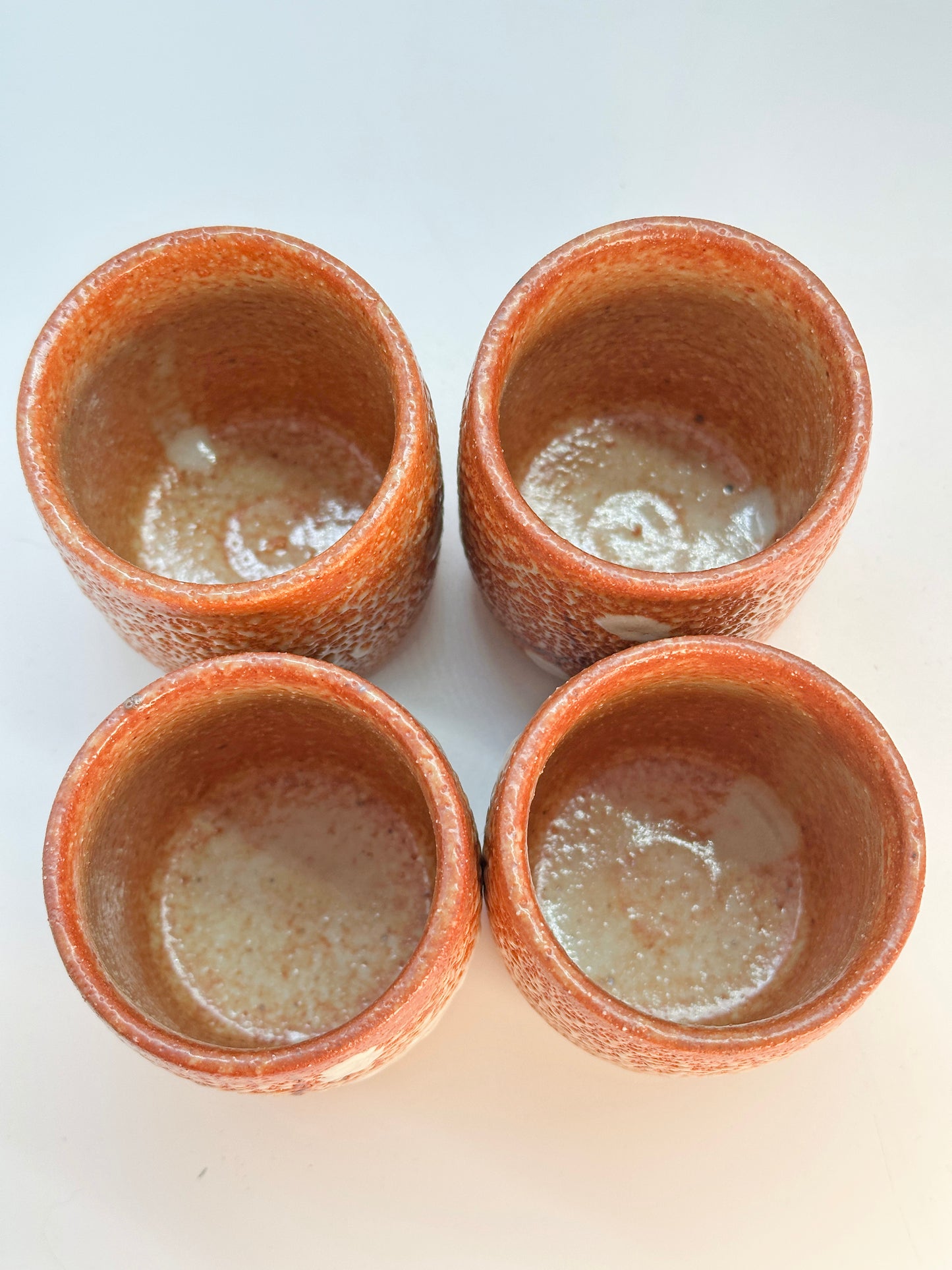 TB275 - Shino-yaki yunomi tea cups 志野焼