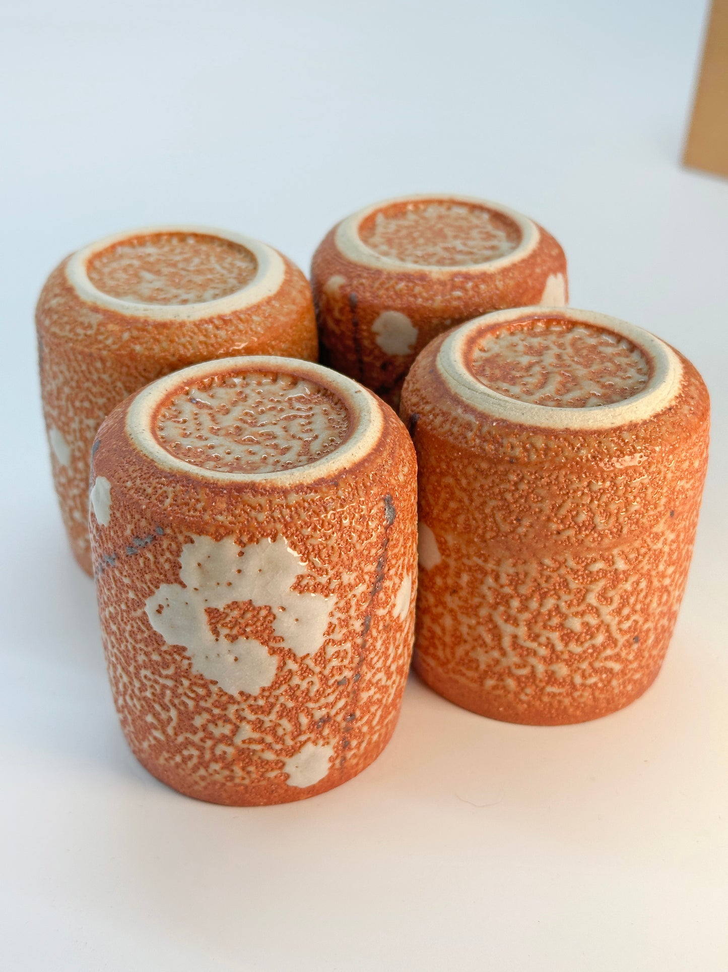 TB275 - Shino-yaki yunomi tea cups 志野焼