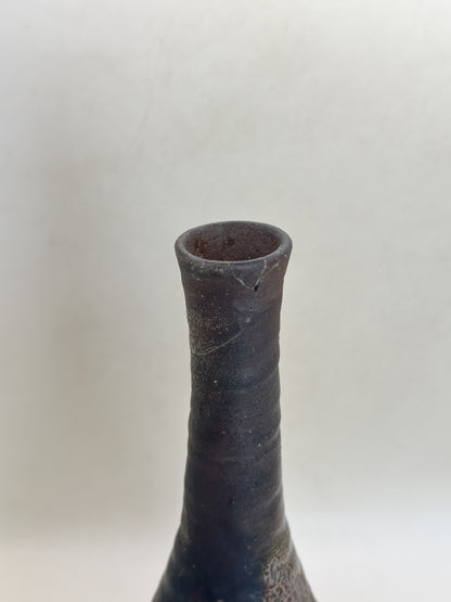 TB440 - Bizen Takatori-yaki Hanaire Flower Vase 髙取焼