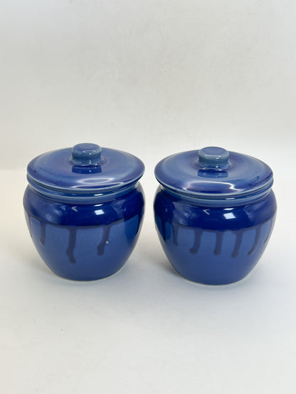 TB433 - Mino-yaki lidded small jars 美濃焼