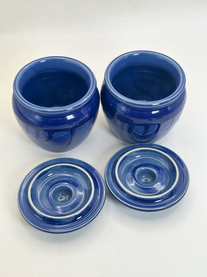 TB433 - Mino-yaki lidded small jars 美濃焼