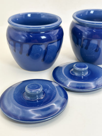 TB433 - Mino-yaki lidded small jars 美濃焼