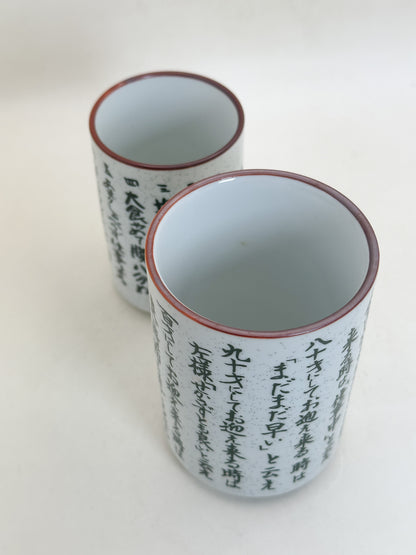 TB445 - Mino-yaki Yunomi Tea Cup Set 美濃焼
