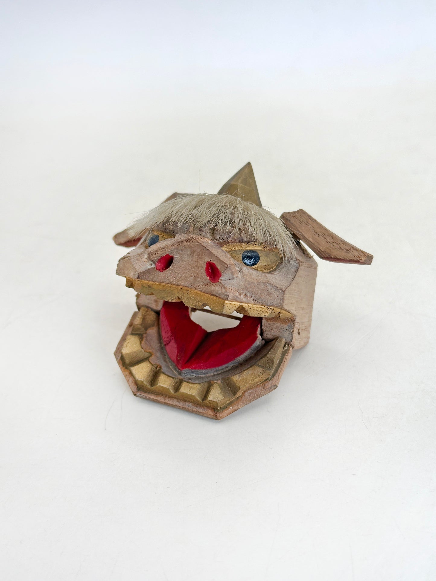FT445 - Japan Vintage craft Kaga Shishigashira 加賀 獅子頭