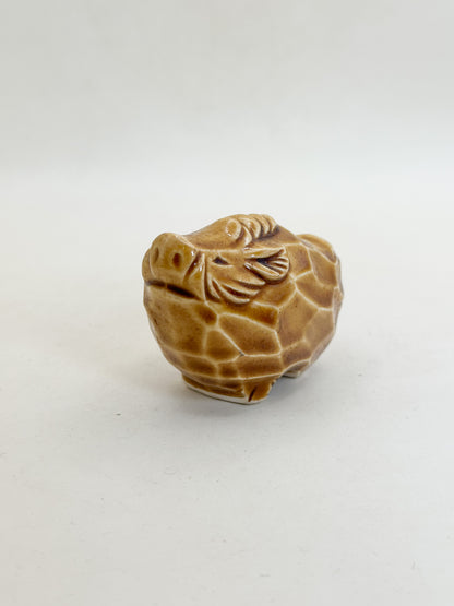 FT586 - Boar Toothpick Holder by Yakushigama 薬師窯