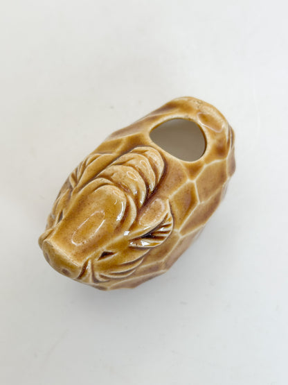 FT586 - Boar Toothpick Holder by Yakushigama 薬師窯