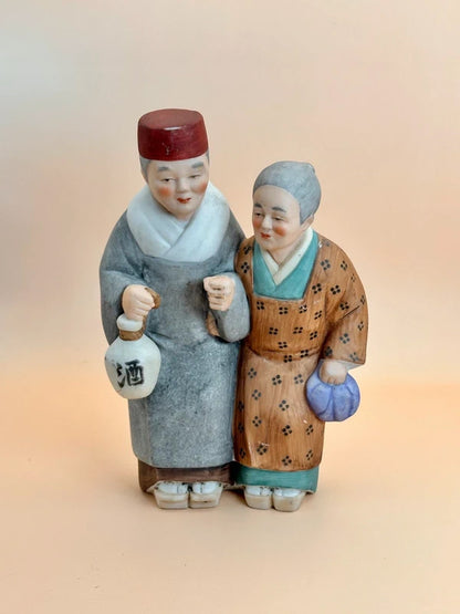 FT130 - Vintage Japanese Ceramic Folk Figurine