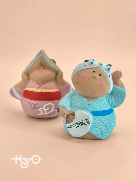CB029 - Awa Odori Clay bell ornament Dorei 阿波おどり