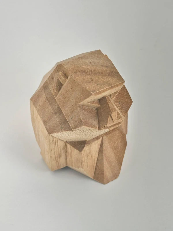FT114 - Wood Carving Zodiac Monkey 伊勢神宮 干支一刀彫