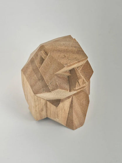FT114 - Wood Carving Zodiac Monkey 伊勢神宮 干支一刀彫