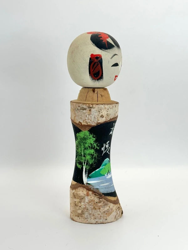 K18070 - Onsen souvenir kokeshi doll︱Shirakaba Lake 白樺湖