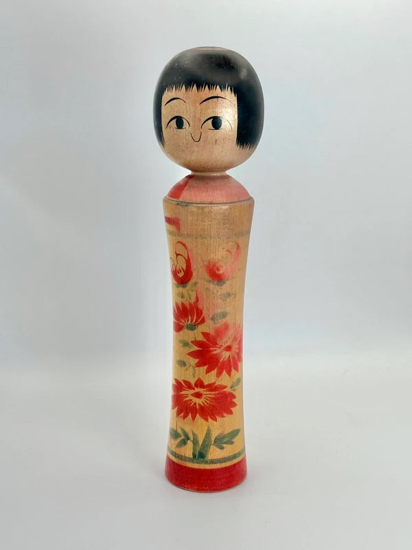 K25032 - Traditional Naruko kokeshi by Mamoru Izu 伊豆護