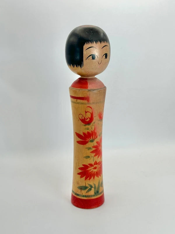 K25032 - Traditional Naruko kokeshi by Mamoru Izu 伊豆護