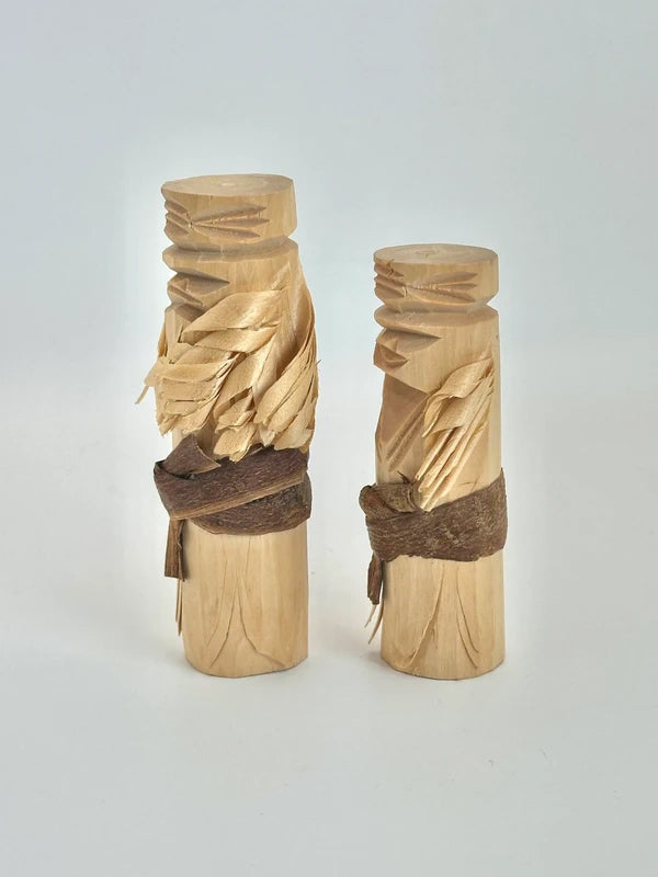 K10112 - Ainu wooden doll by Imakichi Akibe 秋辺今吉