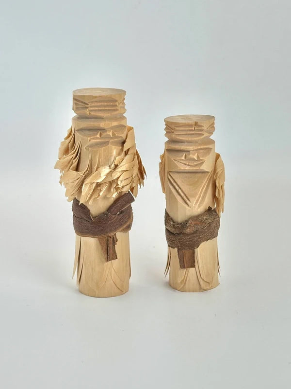 K10112 - Ainu wooden doll by Imakichi Akibe 秋辺今吉