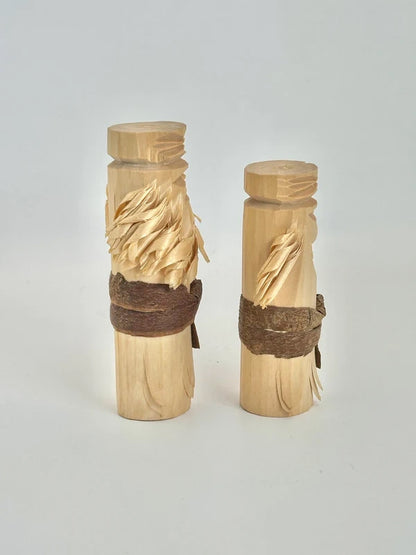K10112 - Ainu wooden doll by Imakichi Akibe 秋辺今吉